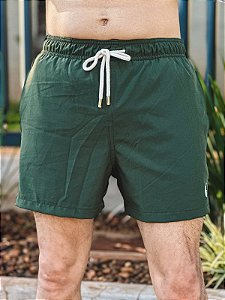 Shorts Beach Ralph Lauren Verde Sálvia Pony Branco