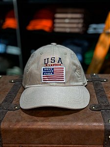 Boné Ralph Lauren USA Flag Ocre