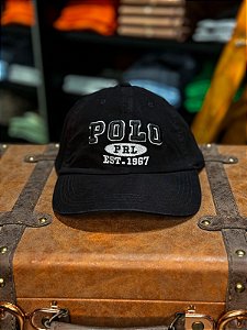 Boné Ralph Lauren Polo EST. 1967 Preto