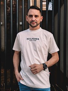 Camiseta Tommy Hilfiger Monotype Hilfiger Branca