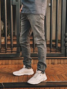 Calça Jeans Cinza Escuro Tommy Hilfiger Regular Fit