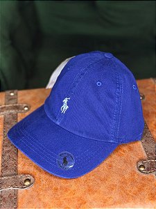 Boné Ralph Lauren Classic Azul Bic Pony Azul Bebê