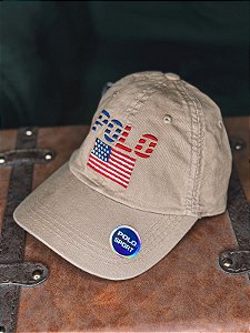 Boné Ralph Lauren Ocre Polo Flag USA