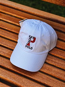 Boné Ralph Lauren Polo Big "P" Flag USA Branco