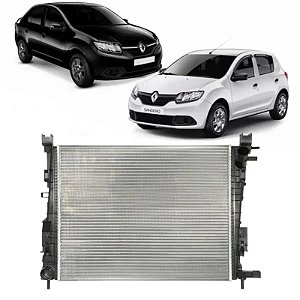 Radiador sandero e logan 2013 a 2019