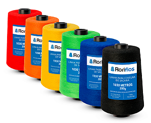 Linha Para Máquina De Costurar Sacaria -CX c/ 10 Cones Coloridos SORTIDOS