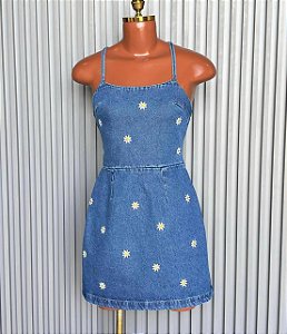 Vestido Jeans Bordado Ana