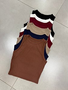 Blusinha Regata Canelada