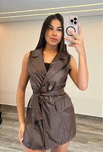 Macaquinho Couro Eco