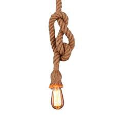 Pendente Vintage Corda Sisau E-27 120cm