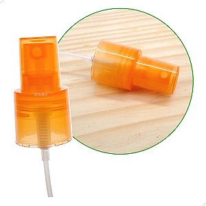 Válvula Spray Lisa LARANJA R24mm R24/415 (10un) (CH/381LLAR24) Pulverizador para Cosméticos, Perfumaria, Limpeza