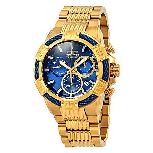 Relógio Invicta Masculino Série Bolt 25866 Dourado Original