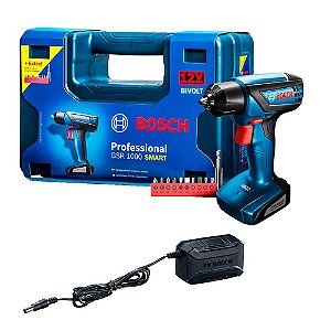 Parafusadeira Furadeira à Bateria 12V Bosch GSR1000 Smart Professional