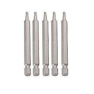 Bits Ponteiras Torx T8 Hexalobular 1/4'' 75mm 5 Peças Vonder