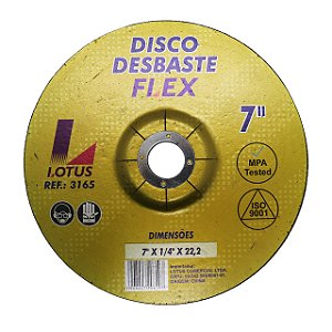 Disco Desbaste 7'' 180mm x 22,23mm Lotus 3165