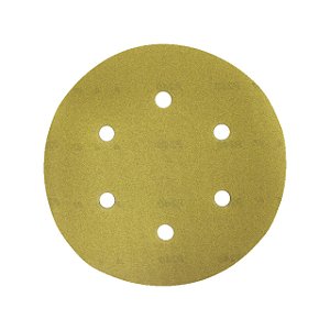 Disco de Lixa com Velcro 6" 150mm 6 Furos Grão 240 Wurth Unidade