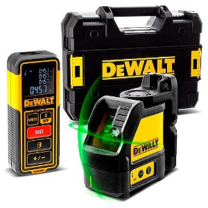 Combo Medição 30m Nível a Laser Verde + Trena a Laser com Maleta Tstak Dewalt DW0889CG-XJ