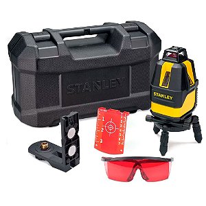 Nível a Laser 10 Metros Multilinhas Vermelha 360° Graus Stanley STHT77521-LA