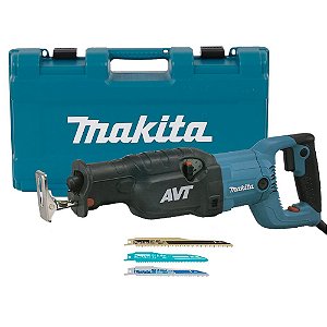 Serra Sabre AVT 32mm com 3 Lâminas e Maleta 1510W 127V Makita JR3070CT