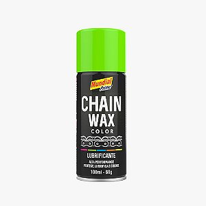 Lubrificante Spray Chain Wax Color Verde 100ml Mundial Prime