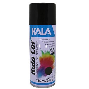 Tinta Spray Alta Temperatura 600ºC 350ml Kala Preto Brilhante