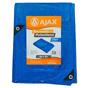 Lona Encerado de Polietileno 150 micras 6m x 5m Ajax Azul