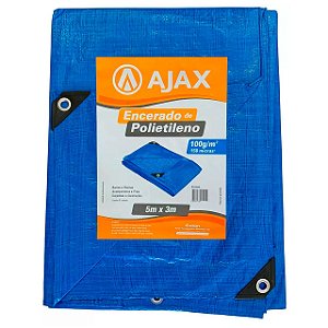 Lona Encerado de Polietileno 150 micras 5m x 3m Ajax Azul