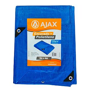 Lona Encerado de Polietileno 150 micras 6m x 4m Ajax Azul