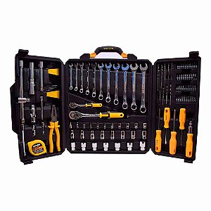 Jogo de Ferramentas Completo com Maleta 128 Peças Vonder