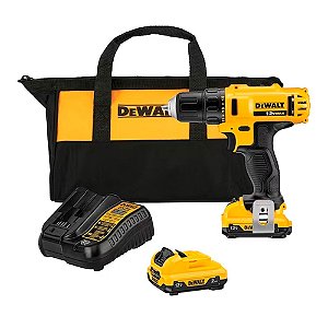 Parafusadeira/Furadeira 12V 2 Baterias 2Ah Max Li-Ion Com bolsa Dewalt DCD710D2-BR