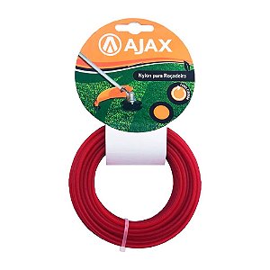 Fio de Nylon para Roçadeira 2,0mm x 15m Ajax