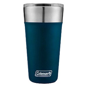 Copo Térmico de Cerveja com Tampa e Abridor Acoplado 600ml Coleman Azul