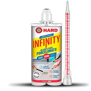 Rejunte Infinity Porcelanato Impermeável Branco Pérola 400ml Hard