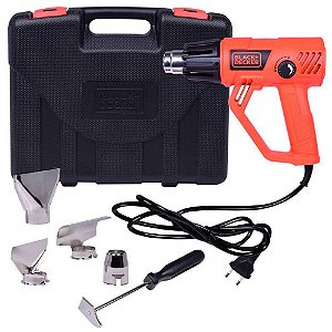 Soprador térmico 1800W com maleta e 5 acessórios 220V Black+Decker HG2000K-B2