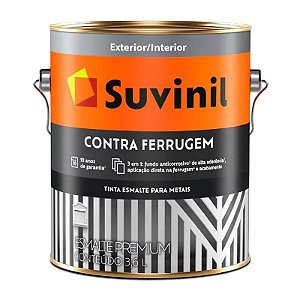 Tinta Esmalte Contra Ferrugem 3,6lts Suvinil Branco Acetinado