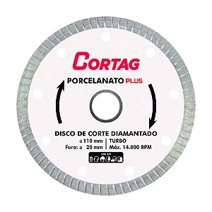 Disco Diamantado Plus para Porcelanato Cortag 61314
