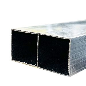 Régua de Alumínio Bitubular Leve para Pedreiro 4,42cm x 2,05cm Libra