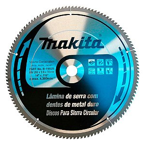 Disco Lâmina de Serra T.C.T. para Alumínio 355mm x 30mm 120 Dentes Makita B-19825