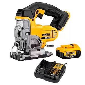 Kit Serra Tico-Tico à Bateria 20V com 1 Bateria 4Ah Carregador Bivolt Dewalt