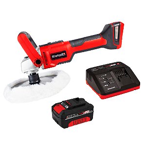 Kit Politriz à Bateria 7 Polegadas 1 Bateria 18V 4Ah Brushless Carregador Bivolt Einhell