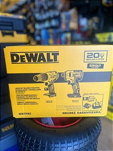 Combo Parafusadeira/Furadeira Impacto + Parafusadeira de Impacto 2 Baterias 20V 2Ah Máx. Brushless Bolsa DeWalt