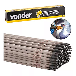 Caixa de Eletrodo Revestido Aço Carbono E7018 3,25mm Vonder 5KG