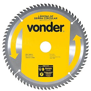 Lâmina de Serra Circular com Dentes de Metal Duro/Vídea 450mm x 30mm 60 Dentes Vonder