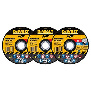 Disco de Corte Metais para Recortadora DCS438 3'' 76mm 3 Peças Dewalt DW8711P3