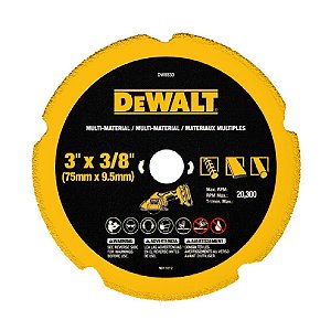 Disco de Corte Diamantado Multimaterial para Recortadora DCS438 3'' 76mm Dewalt DW8530