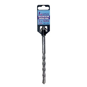 Broca para Concreto Sds Plus Vídea Cruzada 10mm x 160mm Lotus 1416