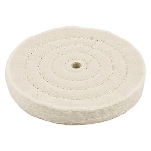 Disco de Pano para Polimento Moto Esmeril 6" x 5/8" x 1/2" Vonder