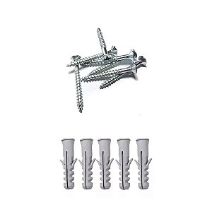 Parafuso 3,0 x 40mm + Bucha 6mm Pacote com 100 Unidades Lotus 2625