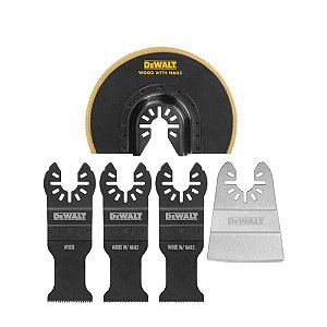 Jogo de Lâminas para Multi Ferramenta Oscilante Elite Series 5 Peças Dewalt DWA4216