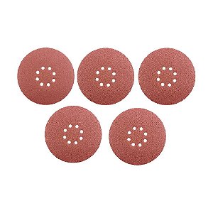 Kit com 5 Lixas Grão 120 Lixadeira Girafa 225mm Stanley STA0120WS